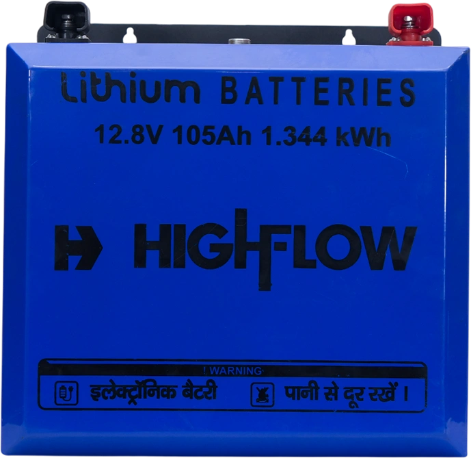 HighFlow 12.8V 105Ah solar/inverter battery